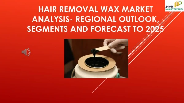 Hair Removal Waket Analysis- Regional Ox Marutlook, Segments And Forecast To 2025