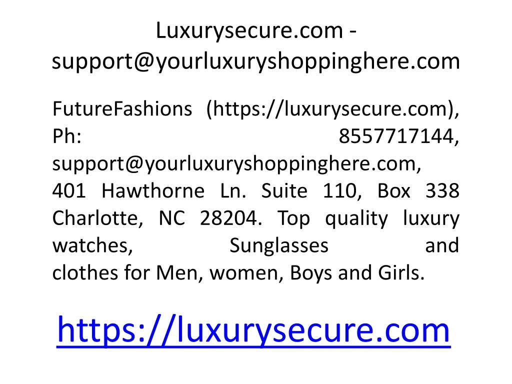luxurysecure com
