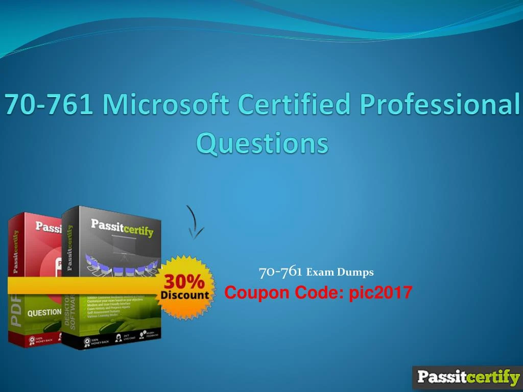 70 761 microsoft certified professional questions