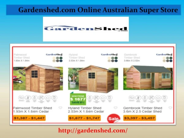 Sheds | Garden Sheds, Absco Sheds Online Sale at Discount Price.