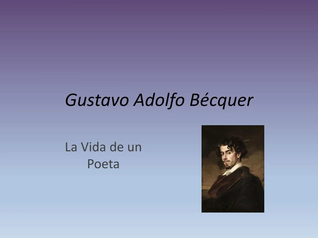 gustavo adolfo b cquer