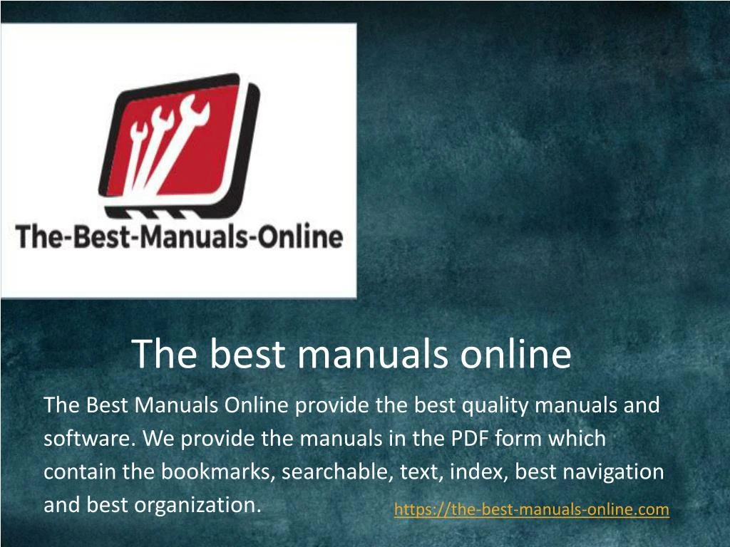 the best manuals online