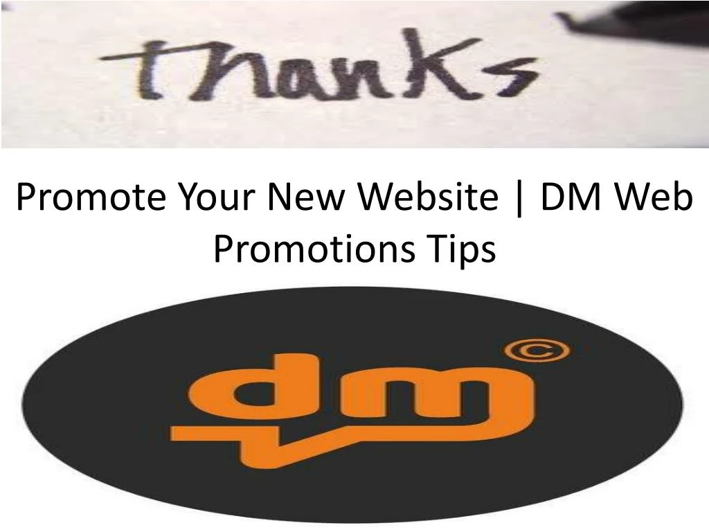 promote your new website dm web promotions tips