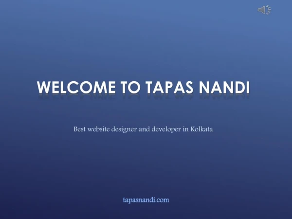 Website Designer Based in Kolkata - Tapas Nandi