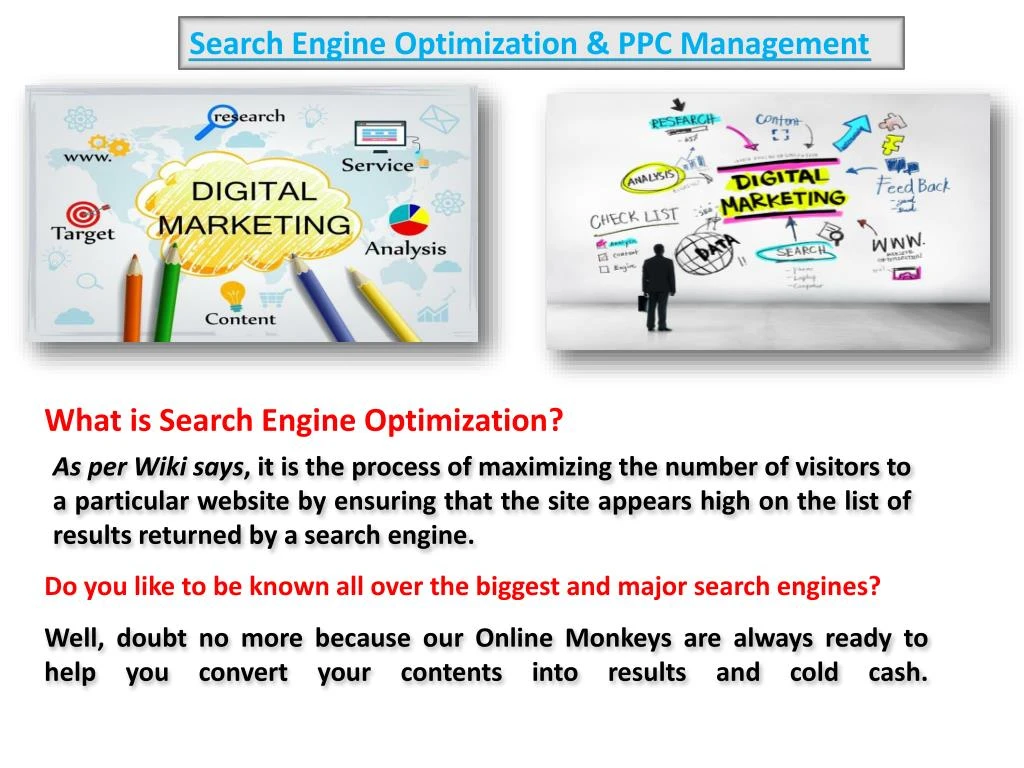 search engine optimization ppc management