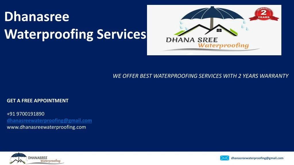 dhanasree waterproofing services