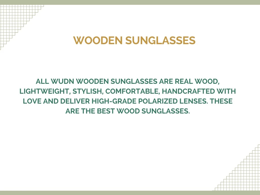 wooden sunglasses