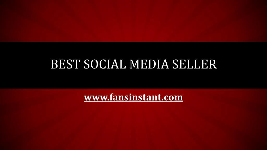 best social media seller