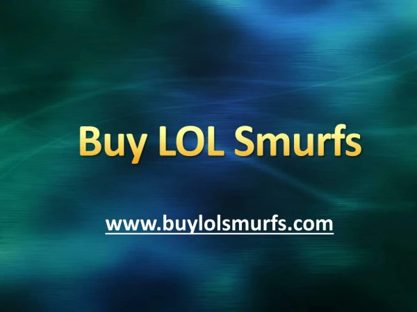 Buy LOL Smurfs