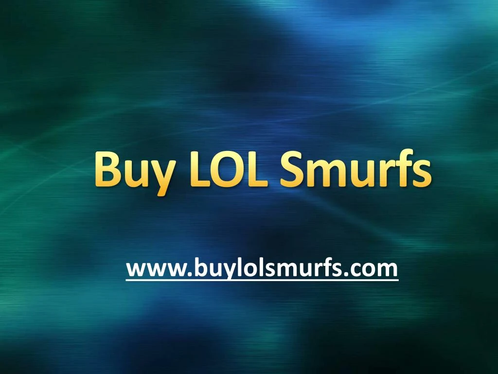 buy lol smurfs