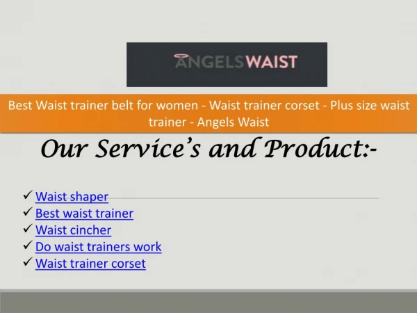 Best Waist trainer belt for women - Waist trainer corset - Plus size waist trainer - Angels Waist