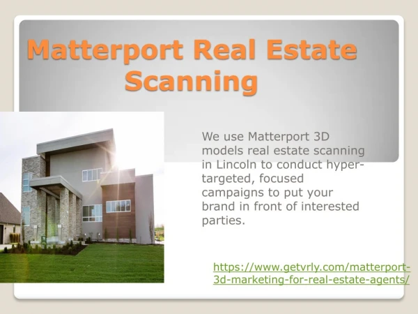 Matterport Real Estate Scanning