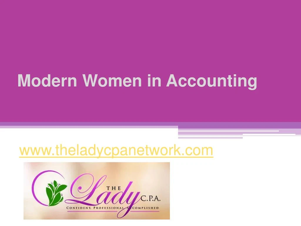 modern women in accounting