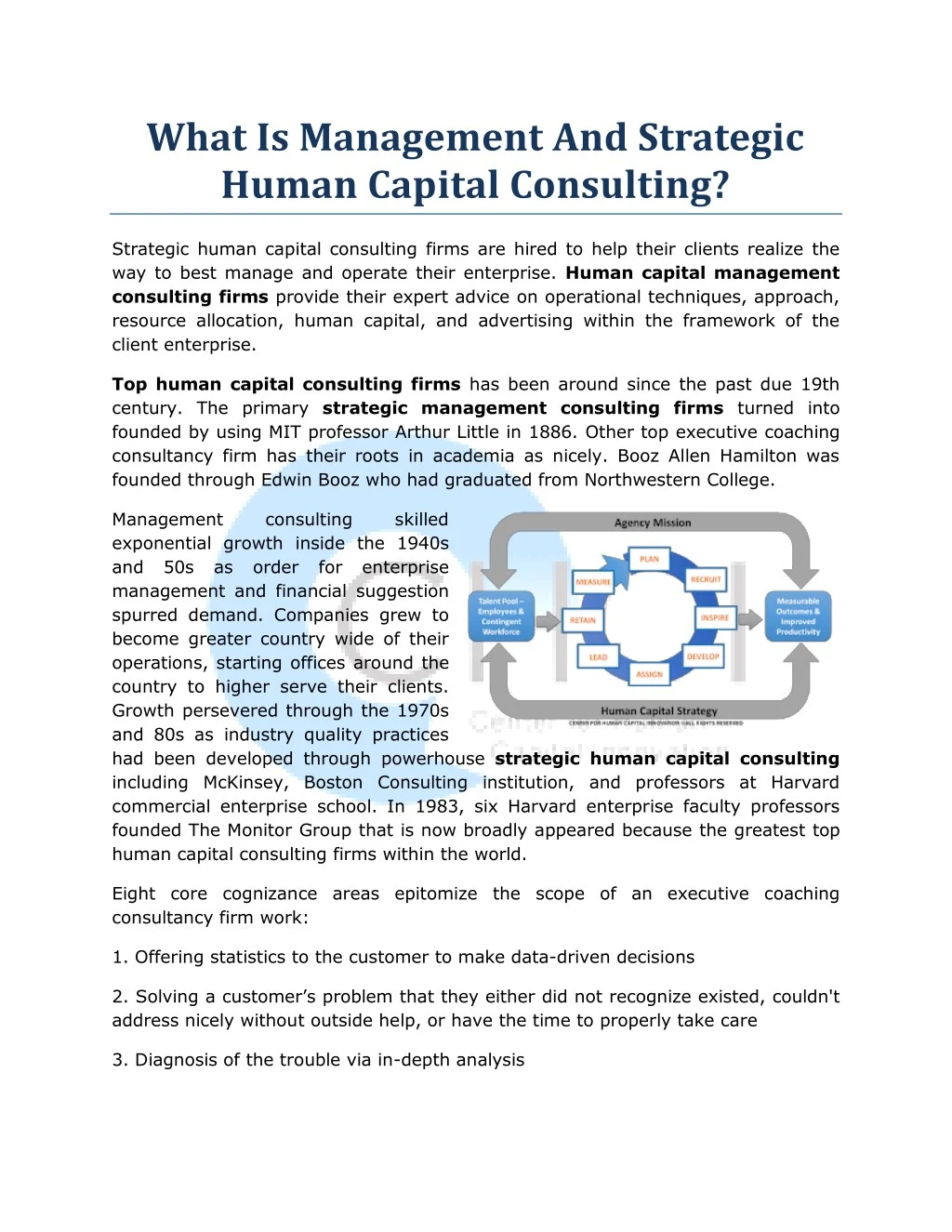 what is management and strategic human capital