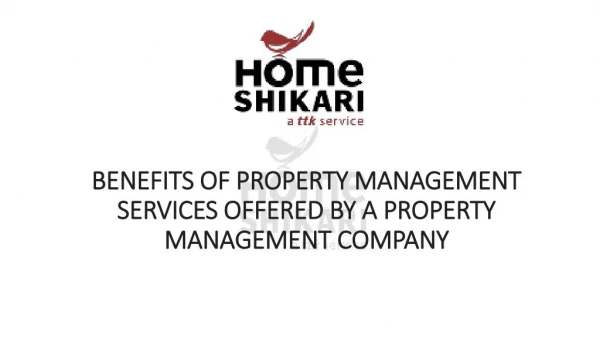 Property Management | Rental Agreement | Homeshikari