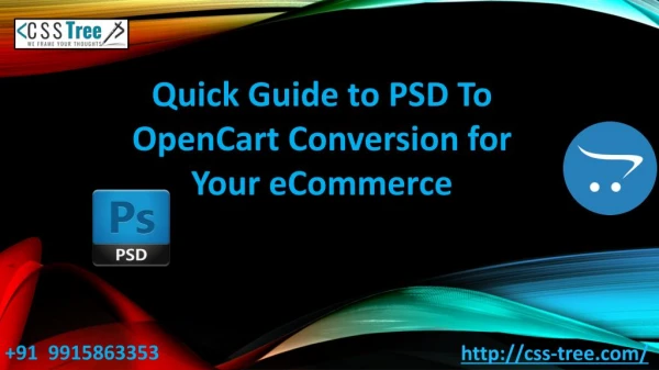 Quick Guide to PSD To OpenCart Conversion for Your eCommerce