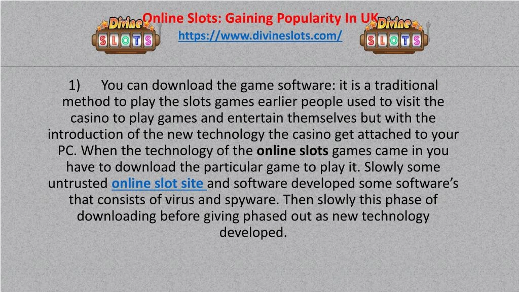 online slots gaining popularity in uk
