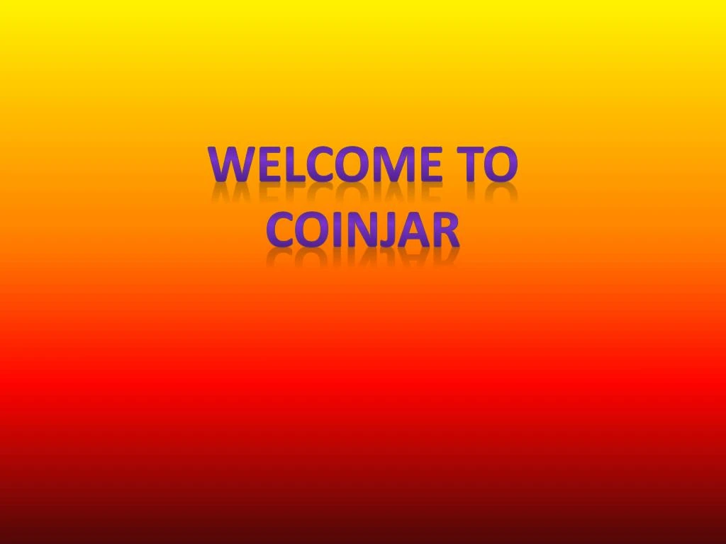 welcome to coinjar