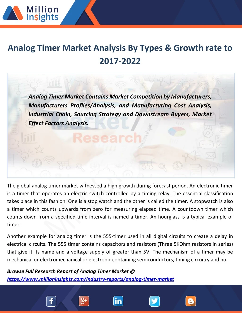 analog timer market analysis by types growth rate