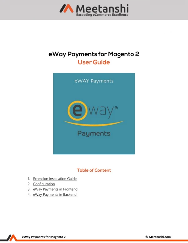 Magento 2 eWay Payments