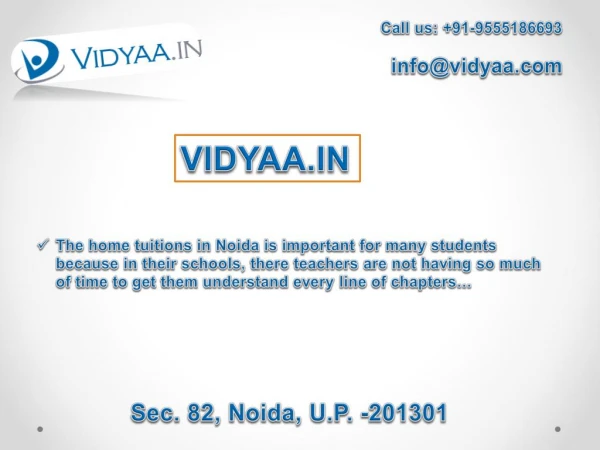 Home Tuitions, Home Tutors in Noida