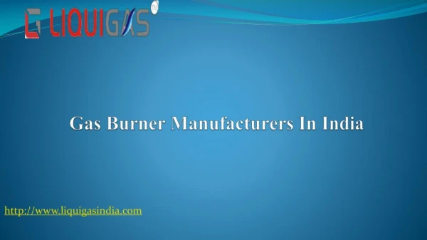 Gas Burner Manufacturers in India