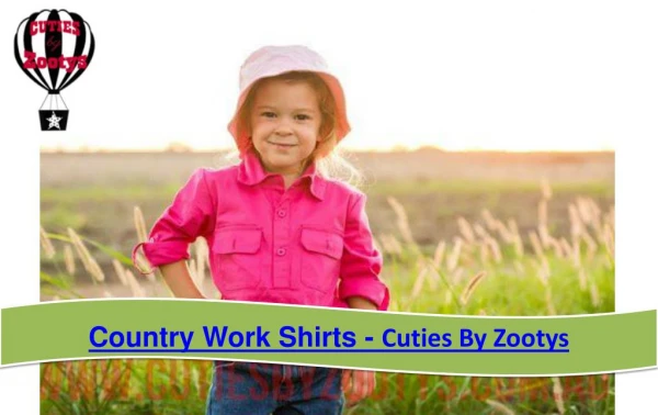 Country Work Shirts - Cuties By Zootys