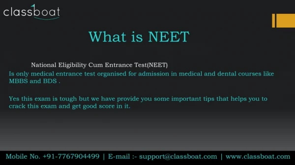 Best neet exam classes in pune