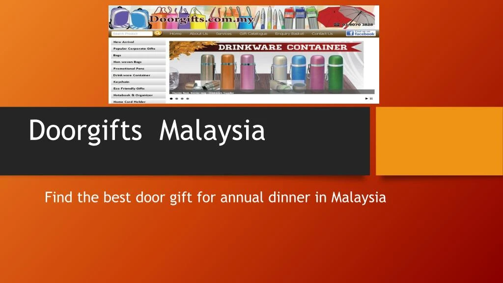 find the best door gift for annual dinner in malaysia