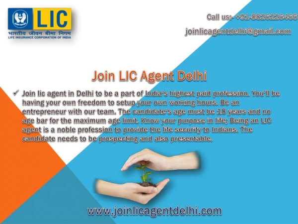 Join LIC as Agent