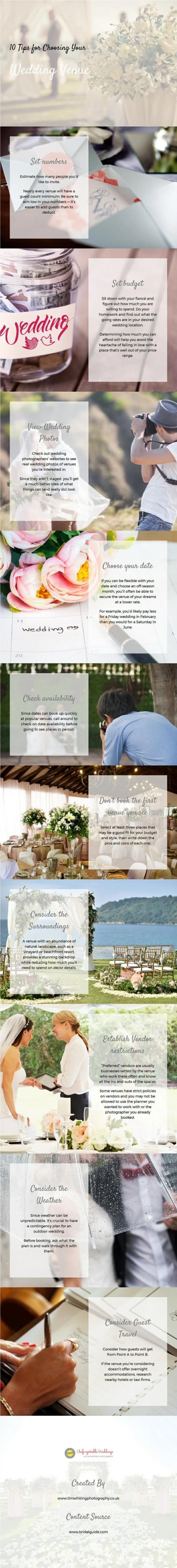 10 Tips for Choosing Your Wedding Venue