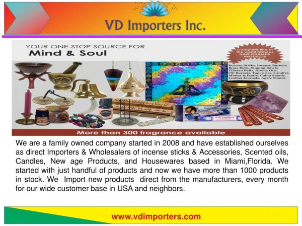 Metaphysical Products Wholesale | vdimporters.com