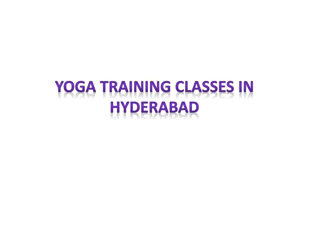 yoga training classes in hyderabad