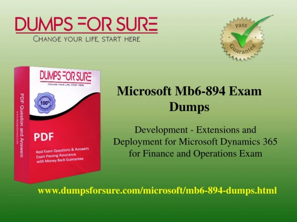 Proven Success Formula for Microsoft Mb6-894 Test