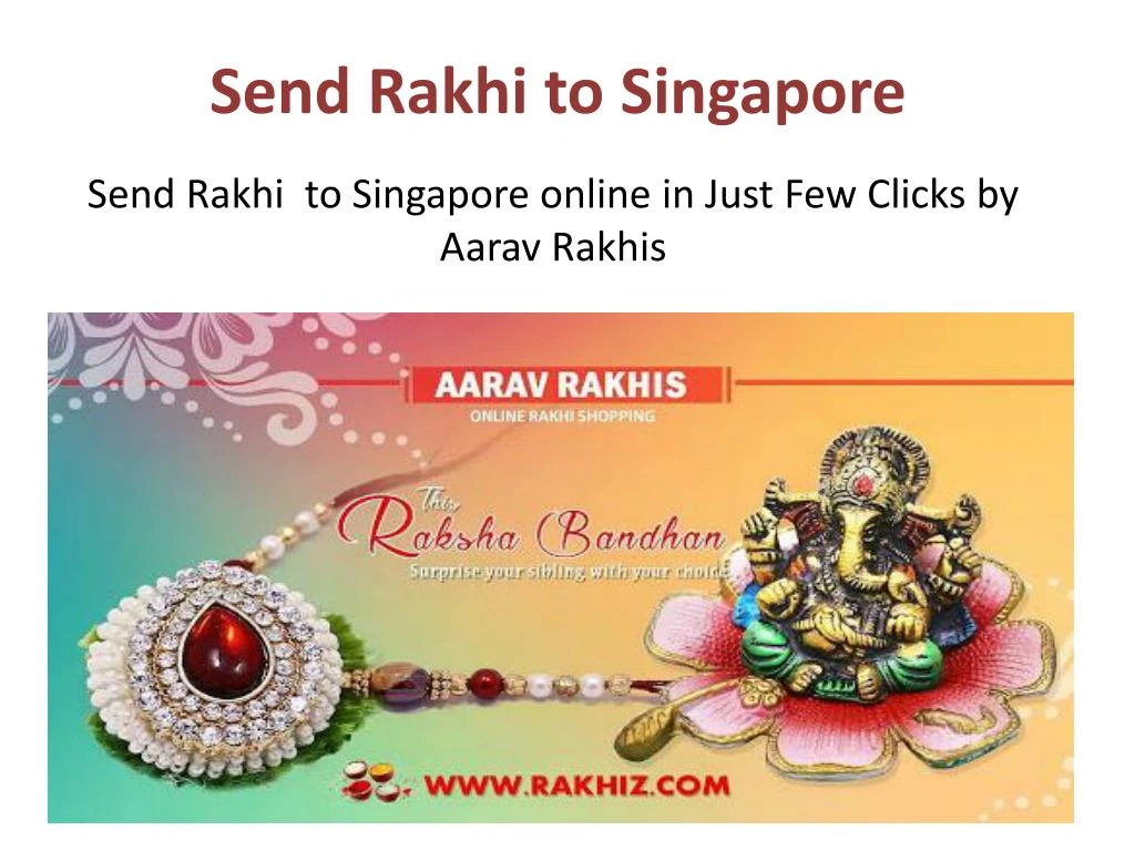 send rakhi to singapore