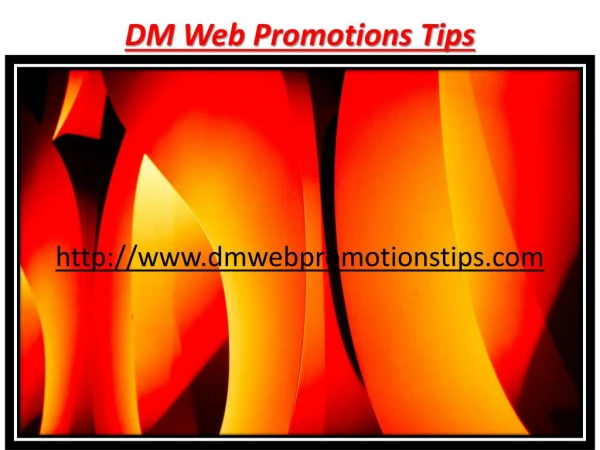 New Website Promotion | DM Web Promotions Tips