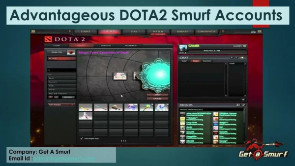 Advantageous DOTA2 Smurf Accounts