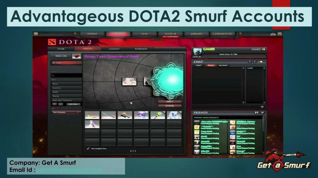 advantageous dota2 smurf accounts