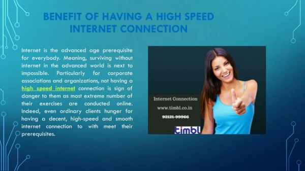 Importance of High Speed Internet Connection