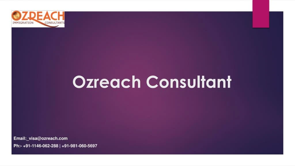 ozreach consultant