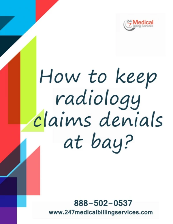 How to keep radiology claims denials at bay?