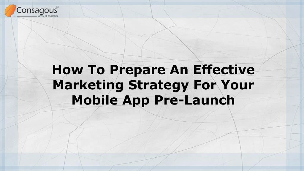 how to prepare an effective marketing strategy