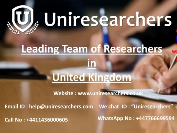 Dissertation writing services in UK