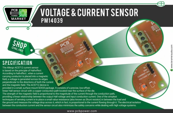 Voltage & Current Sensor - PCB Power Market
