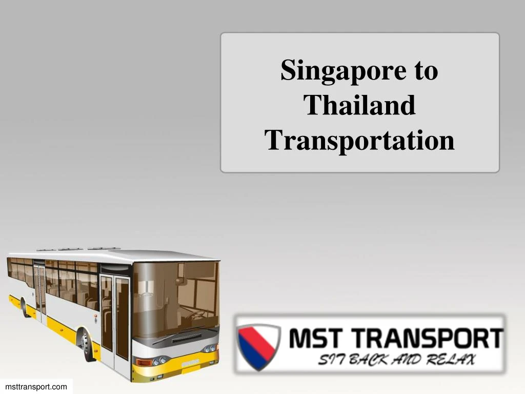singapore to thailand transportation
