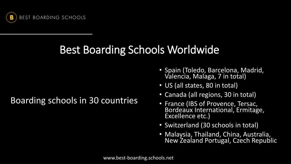 best boarding schools worldwide