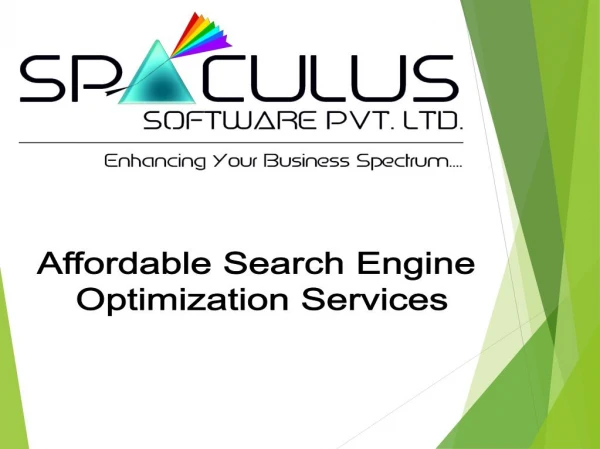 Affordable SEO Services - Spaculus