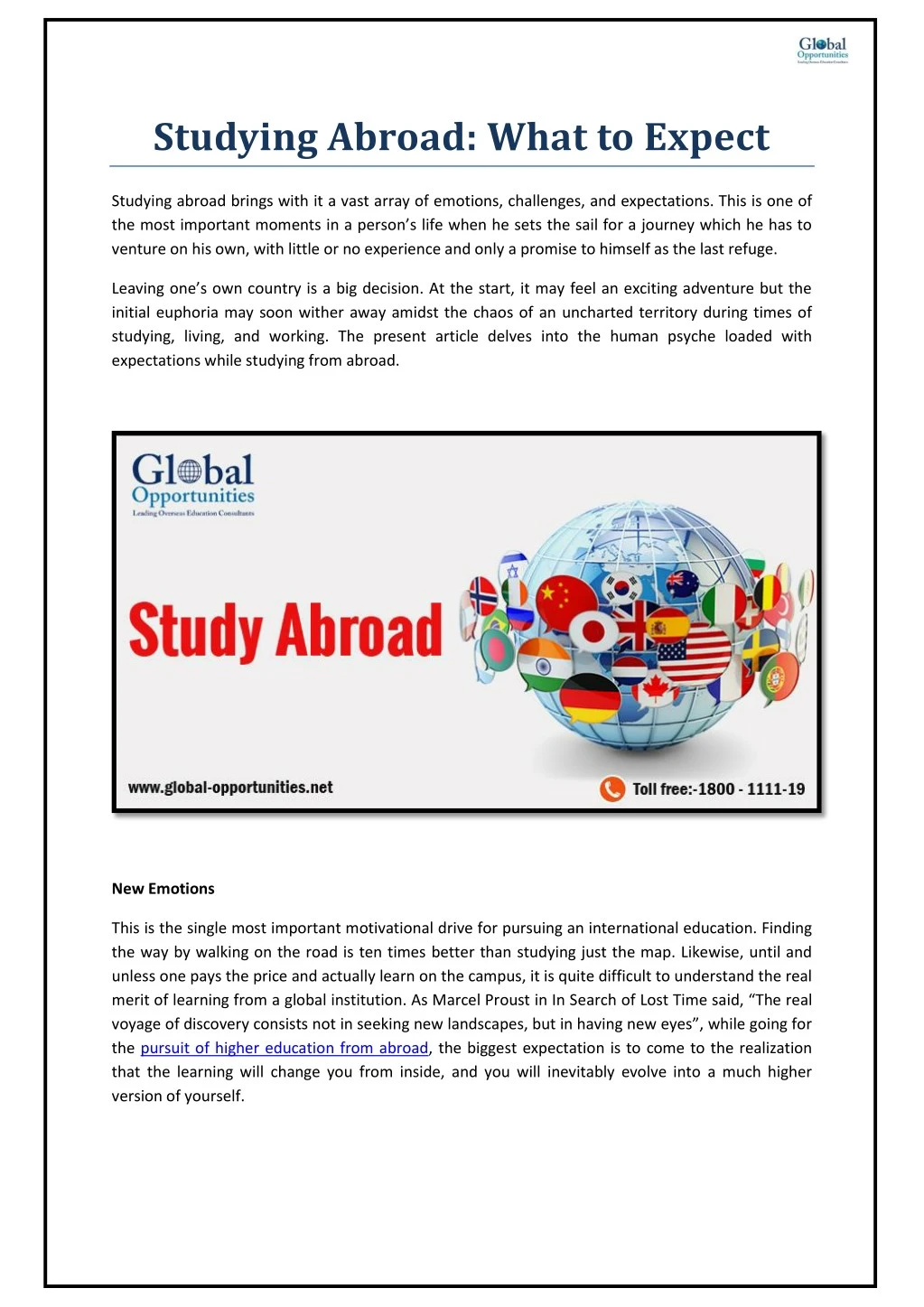 studying abroad what to expect
