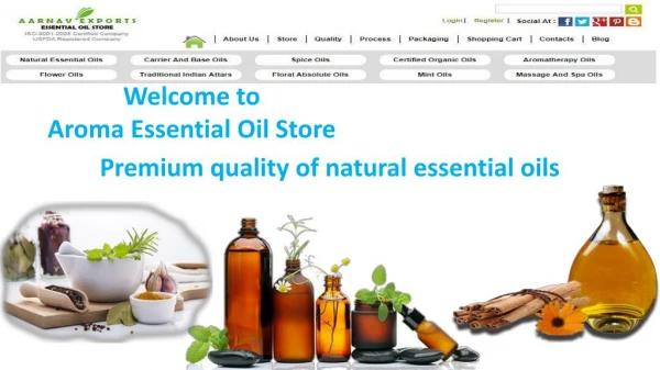 Premium quality of natural essential oils at Aroma Essential Oil Store