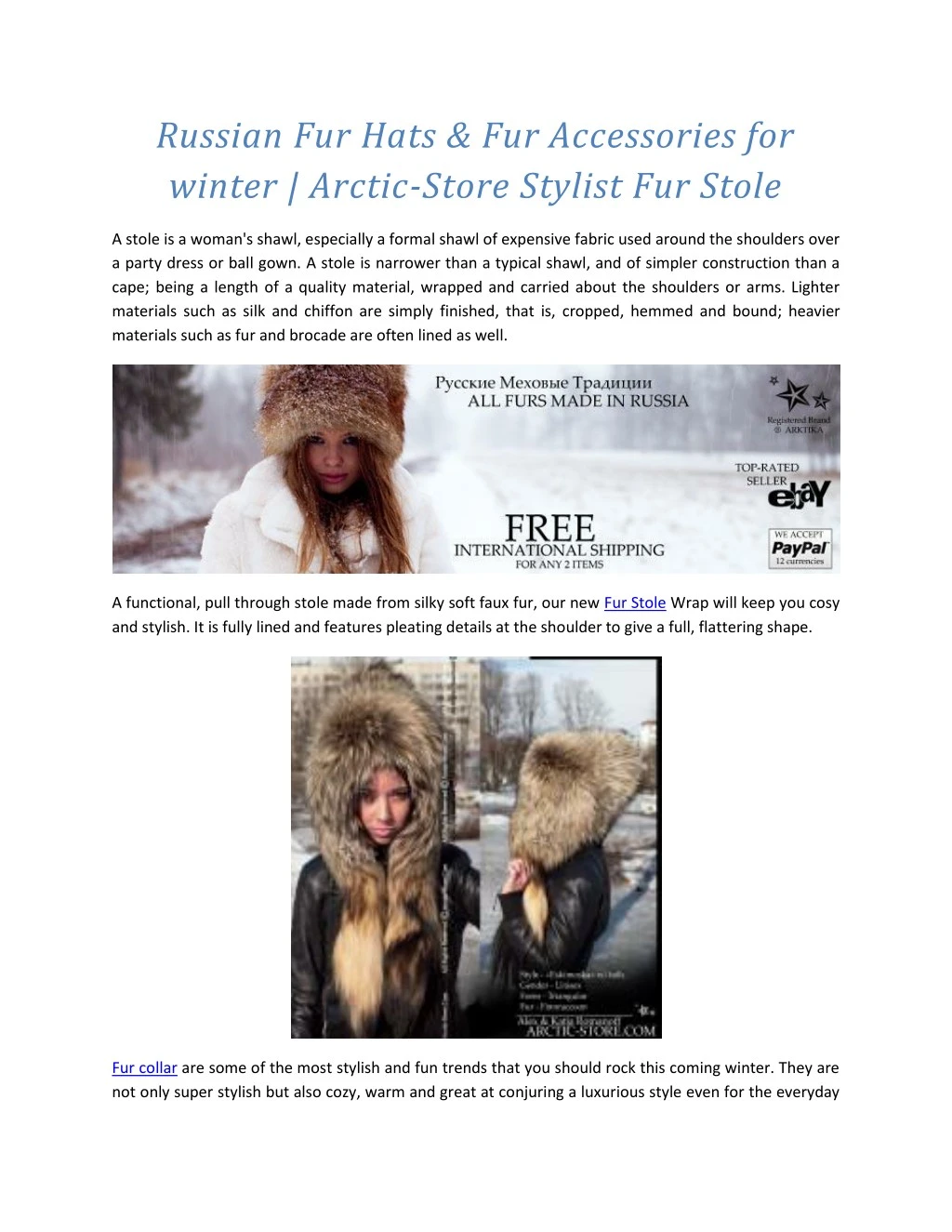 russian fur hats fur accessories for winter